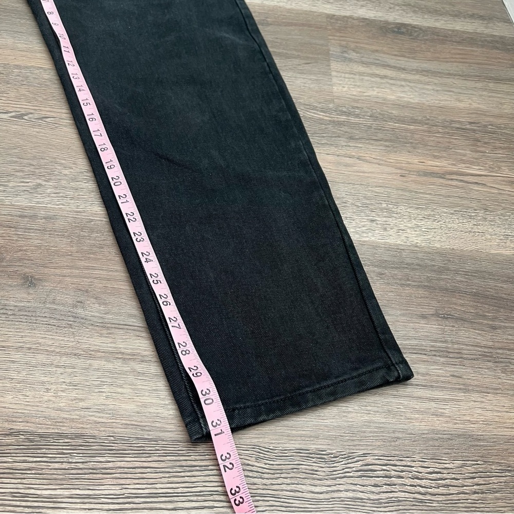 NWT Pretty Little Thing Bagg Boyfriend High-Waisted Black Jeans Distressed 6 - Picture 9 of 9